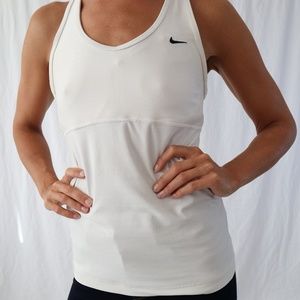 Nike, Racerback white workout top, M